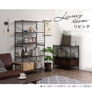 ユニットラック〔3段ラック本体〕 オープンラック 3段 可動棚 シェルフ 収納棚 木製 スチール リビング 北欧 ぼん家具