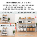 ユニットラック〔追加連結フレーム・4段ラック用〕 連結フレーム 4段ラック用 本体別売り 当店 ユニットラック 専用 4段ラック 連結可能 追加 フレーム ユニットシェルフ スチール ラック 付け足し ぼん家具