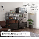 ユニットラック〔追加連結フレーム・4段ラック用〕 連結フレーム 4段ラック用 本体別売り 当店 ユニットラック 専用 4段ラック 連結可能 追加 フレーム ユニットシェルフ スチール ラック 付け足し ぼん家具