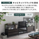 ユニットラック〔追加キャビネット〕 キャビネット 追加用 ユニットラック 本体別売 チェスト 木製 ガラス フラップ 扉 引き出し ラック 扉付き コード穴 シェルフ スチールラック ぼん家具