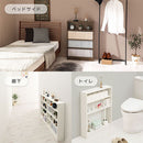 薄型本棚 木製マルチラック 薄型本棚 カラーボックス 可動棚 4段 奥行スリム コミック最大164冊収納 ぼん家具