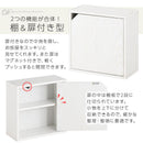 キューブボックス収納〔幅35cm・薄型〕棚＋扉付き
