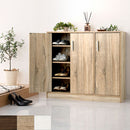 シューズボックス 3扉 薄型タイプ 幅90×奥行30cm シューズボックス 靴箱 玄関収納 下駄箱 玄関 木製 扉付き 収納棚 幅90cm おしゃれ 靴収納 薄型 コンパクト ロータイプ 3扉 大容量 靴 収納 スリム ぼん家具