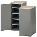 シューズボックス〔2個セット〕 シューズボックス 2個セット 玄関収納 シューズラック 韓国インテリア グレージュ PUTUPUTU