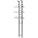 つっぱり式ランドリーラック ランドリーラック 突っ張り棚 洗濯機ラック 収納 3段 おしゃれ 洗濯ラック スリム 隙間 壁面 幅60cm 縦型 洗濯機上収納 防水パン 洗面所 ぼん家具