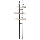 つっぱり式ランドリーラック ランドリーラック 突っ張り棚 洗濯機ラック 収納 3段 おしゃれ 洗濯ラック スリム 隙間 壁面 幅60cm 縦型 洗濯機上収納 防水パン 洗面所 ぼん家具