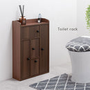 トイレラック トイレ 収納 トイレラック トイレ収納 スリム トイレットペーパーストッカー 薄型トイレラック 扉付き 隙間収納 トイレブラシ サニタリー収納 ぼん家具