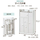 トイレラック トイレ 収納 トイレラック トイレ収納 スリム トイレットペーパーストッカー 薄型トイレラック 扉付き 隙間収納 トイレブラシ サニタリー収納 ぼん家具