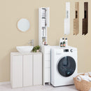 ランドリーチェスト〔幅15cm〕 隙間収納 ランドリーラック チェスト 幅15cm × 奥行45cm × 高さ183cm 収納 スリム タオル収納 洗面所 脱衣所 洗濯物 薄型 ハイタイプ おしゃれ ぼん家具