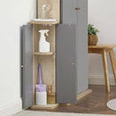 扉付き収納ボックス 扉付き収納ボックス ランドリー バス トイレ用品 トイレ収納 韓国インテリア グレージュ PUTUPUTU