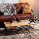 センターテーブル ローテーブル 収納 テーブル 木製テーブル テーブル収納 棚付き 棚 テーブル下 幅90 奥行45 低め パイン材 天板 スチール 脚 長方形 ロータイプ ぼん家具