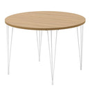 ダイニングテーブル 円形 4人掛け 木製×スチール