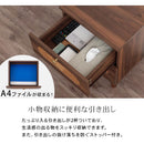 ラタン調 サイドテーブル 引き出し2杯