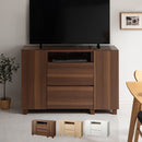 [ 幅120cm ] テレビ台ハイタイプ テレビ台 テレビボード ハイタイプ おしゃれ TV台 TVボード テレビラック キャビネット 壁寄せ 50インチ サイドボード 扉付き 引き出し 収納 大容量 ぼん家具