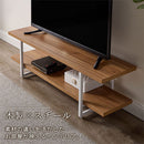 テレビ台 テレビ台 ローボード テレビボード 収納 ラック シェルフ テレビ 棚 台 幅120cm 50インチまで対応 ロータイプ 木製 メラミン スチール 茶 白 おしゃれ ぼん家具